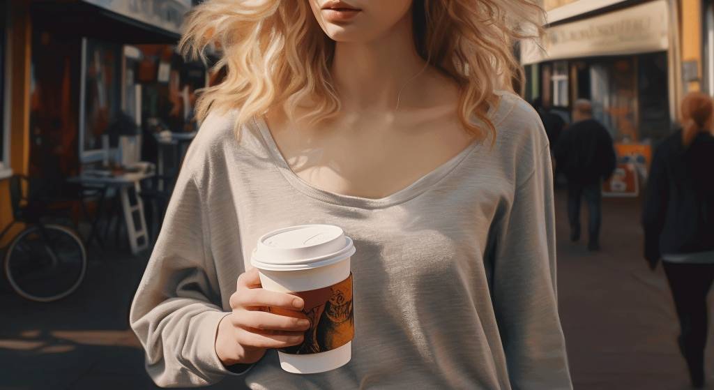 франшиза coffee in, девушка с кофе